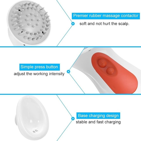 CNAIER AE-902 Multi-functional Electric Head Massager w/ 7 Vibration Modes, NIB - Picture 4 of 10